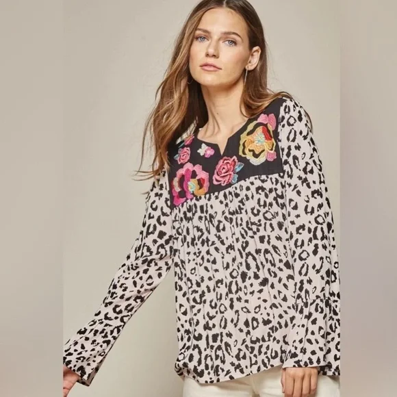 Savanna Jane Pink Leopard Top - Picture 5 of 5